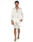 Bermuda Positano Beige Rigato