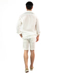 Bermuda Positano Beige Rigato